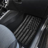 Amazing Thin Gray Line American Flag Car Floor Mats 212703 - YourCarButBetter