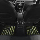 Amazing Thin Green Line American Flag Car Floor Mats 212703 - YourCarButBetter