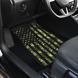 Amazing Thin Green Line American Flag Car Floor Mats 212703 - YourCarButBetter