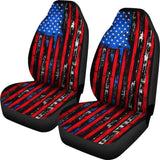 Amazing Thin Red Line American Flag Car Seat Covers 212703 - YourCarButBetter