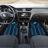 Amazing Turquoise Horse Mustang Custom Metallic Style Printed Car Floor Mats 211407 - YourCarButBetter