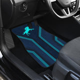 Amazing Turquoise Horse Mustang Custom Metallic Style Printed Car Floor Mats 211407 - YourCarButBetter