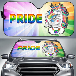 Amazing Unicorn LGBT Pride Car Auto Sun Shades 210201 - YourCarButBetter