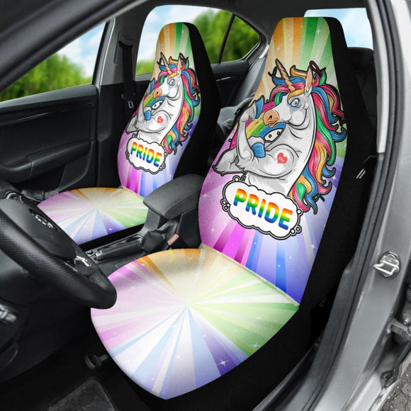 Amazing Unicorn LGBT Pride Car Seat Covers 210201 - YourCarButBetter