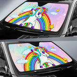 Amazing Unicorn LGBT Rainbow Love Heart Car Auto Sun Shades 210201 - YourCarButBetter