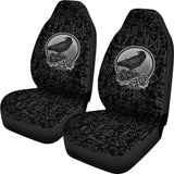 Amazing Viking Odin Raven Floral Rune Symbols Car Seat Covers 212802 - YourCarButBetter