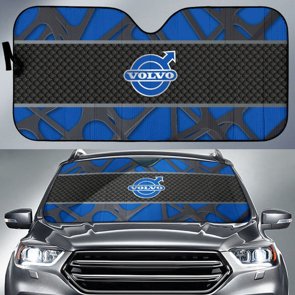 Amazing Volvo Black And Blue Themed Printed Car Auto Sun Shades 210901 - YourCarButBetter