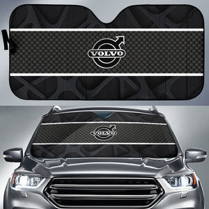 Amazing Volvo Black Themed Printed Car Auto Sun Shades 210901 - YourCarButBetter