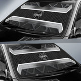 Amazing Volvo Silver Black Themed Printed Car Auto Sun Shades 210901 - YourCarButBetter