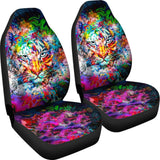 Amazing Wild Colorful Tiger Car Seat Covers 211302 - YourCarButBetter