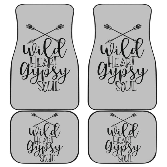 Amazing Wild Heart Gypsy Soul Car Floor Mats 210305 - YourCarButBetter