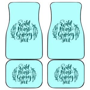 Amazing Wild Heart Gypsy Soul Ombre Car Floor Mats 210305 - YourCarButBetter