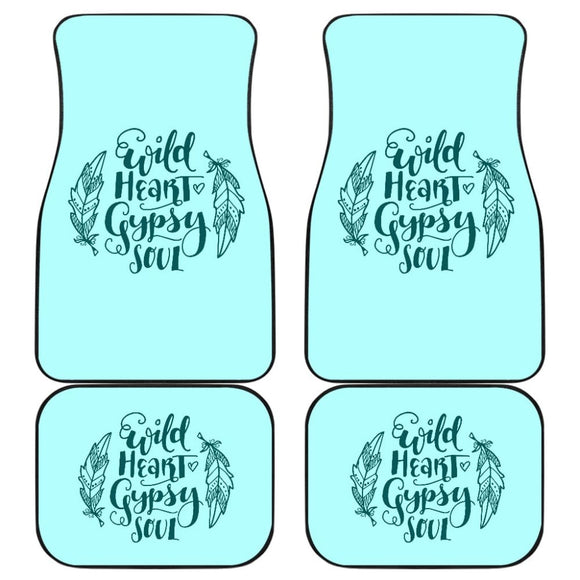 Amazing Wild Heart Gypsy Soul Ombre Car Floor Mats 210305 - YourCarButBetter