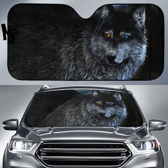 Amazing Wolf Eyes Auto Sun Shade 06 172609 - YourCarButBetter