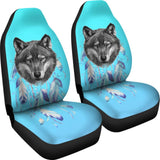 Amazing Wolf Mixed Dreamcatcher Style Car Seat Covers 210507 - YourCarButBetter
