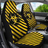 Amazing Yellow Biohazard Car Seat Covers 211401 - YourCarButBetter