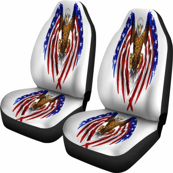 American Bald Eagle Car Seat Covers 110424 - YourCarButBetter