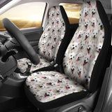 American Eskimo Dog Full Face Car Seat Covers 090629 - YourCarButBetter