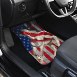 American Flag Big Horse All Protective Car Floor Mats 211103 - YourCarButBetter