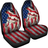 American Flag Big Horse All Protective Car Seat Covers 211103 - YourCarButBetter