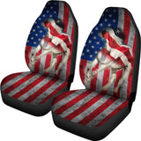 American Flag Big Horse All Protective Car Seat Covers 211103 - YourCarButBetter