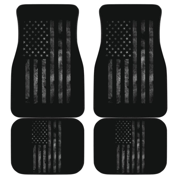 American Flag Black Car Floor Mats 212304 - YourCarButBetter