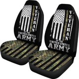 American Flag Camo Proud Us Army Veteran Car Seat Covers 550317 - YourCarButBetter