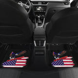 American Flag Car Floor Mats Custom One Nation Under God Car Accessories 212102 - YourCarButBetter