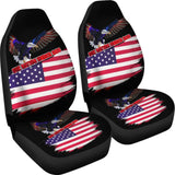 American Flag Car Seat Covers Custom One Nation Under God Car Accessories 212102 - YourCarButBetter