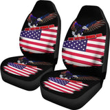 American Flag Car Seat Covers Custom One Nation Under God Car Accessories 212102 - YourCarButBetter
