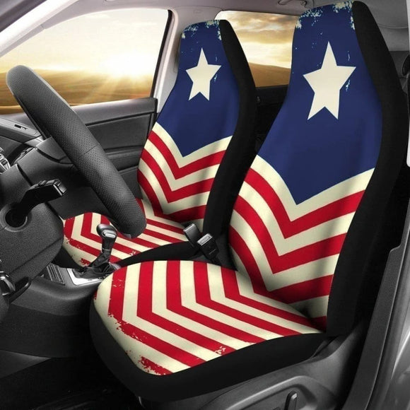 American Flag Car Seat Covers Custom Patriotic Car Decoration 101819 - YourCarButBetter