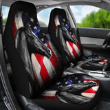 American Flag Horse Gift Who Loves Horse Car Seat Covers 210506 - YourCarButBetter