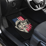 American Flag Largemouth Bass Fishing Car Floor Mats 210906 - YourCarButBetter