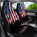 American Flag Military Patriotic Veteran Car Seats Cover 203011 - YourCarButBetter