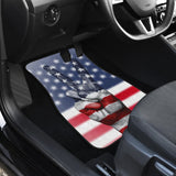 American Flag Peace Car Floor Mats 211802 - YourCarButBetter