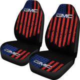 American Flag Red And Blue Mix GMC Car Seat Covers 212601 - YourCarButBetter