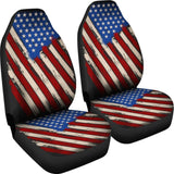 American Flag Red White And Blue Car Seat Covers 103131 - YourCarButBetter