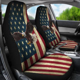 American Flag Red White And Blue Eagle Car Seat Covers 103131 - YourCarButBetter