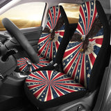 American Flag Red White And Blue With Eagle Car Seat Covers 103131 - YourCarButBetter