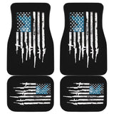 American Flag Rifles Car Floor Mats 211005 - YourCarButBetter