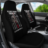 American Flag Soldier We Don’t Know Them All But We Owe Them All Patriotic Car Seat Covers 210206 - YourCarButBetter