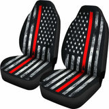 American Flag Thin Red Line Car Seat Covers 103131 - YourCarButBetter