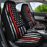 American Flag Thin Red Line Car Seat Covers 103131 - YourCarButBetter