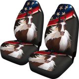 American Flag Wild Amazing Horse All Protective Car Seat Covers 210102 - YourCarButBetter