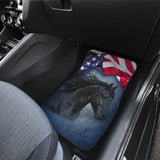 American Flag Wild Horse Car Floor Mats 211103 - YourCarButBetter