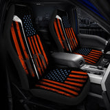 American Flag With Golf Club Car Seat Covers 103131 - YourCarButBetter
