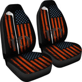 American Flag With Golf Club Car Seat Covers 103131 - YourCarButBetter