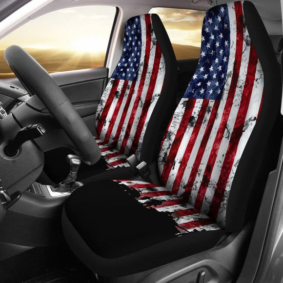 American Military Veteran Car Seat Covers 101819 - YourCarButBetter