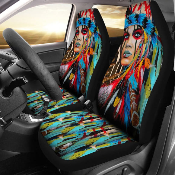 American Native Woman Car Seat Covers 211901 - YourCarButBetter