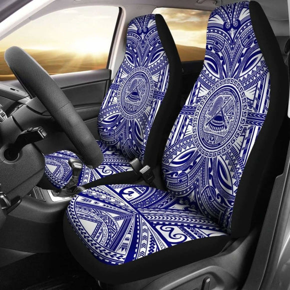 American Samoa Car Seat Cover - American Samoa Coat Of Arms Polynesian Flag Color 105905 - YourCarButBetter